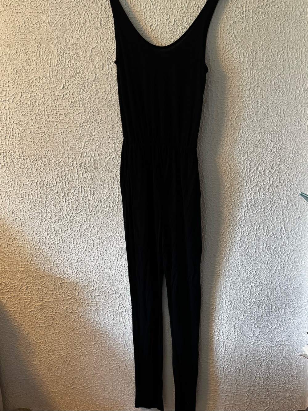 H&M Black Sleeveless Slim-Leg Jumpsuit